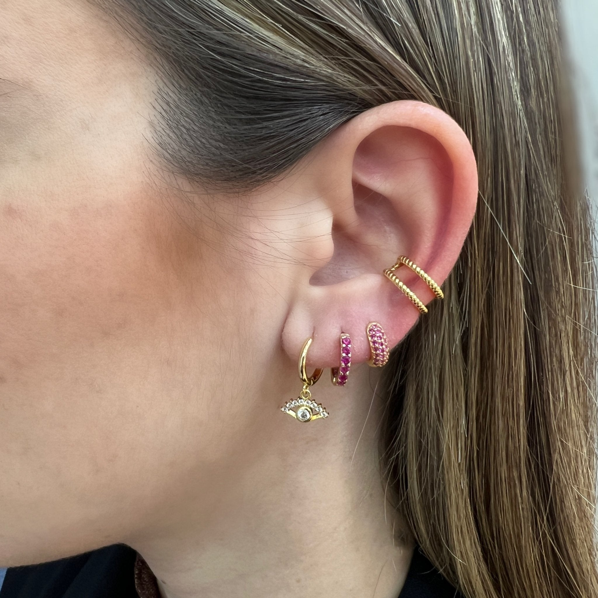 Ear Cuff Trenzado Oro - Piedra de Toque