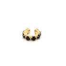 Ear Cuff Negro - Piedra de Toque