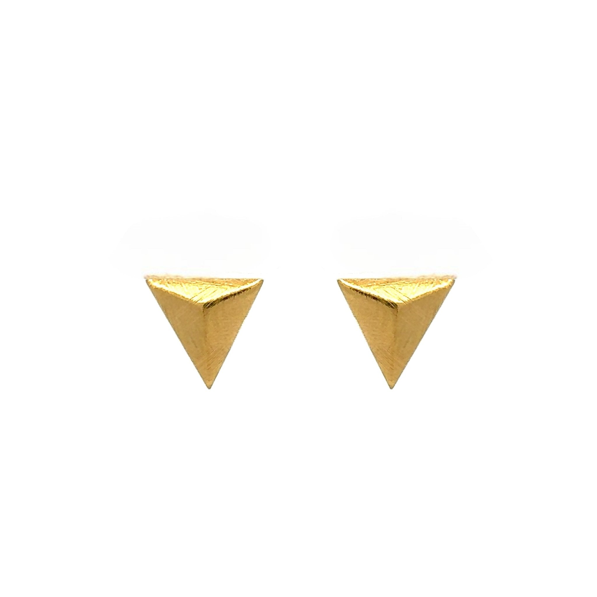 Pendientes Triangulares Oro - Piedra de Toque