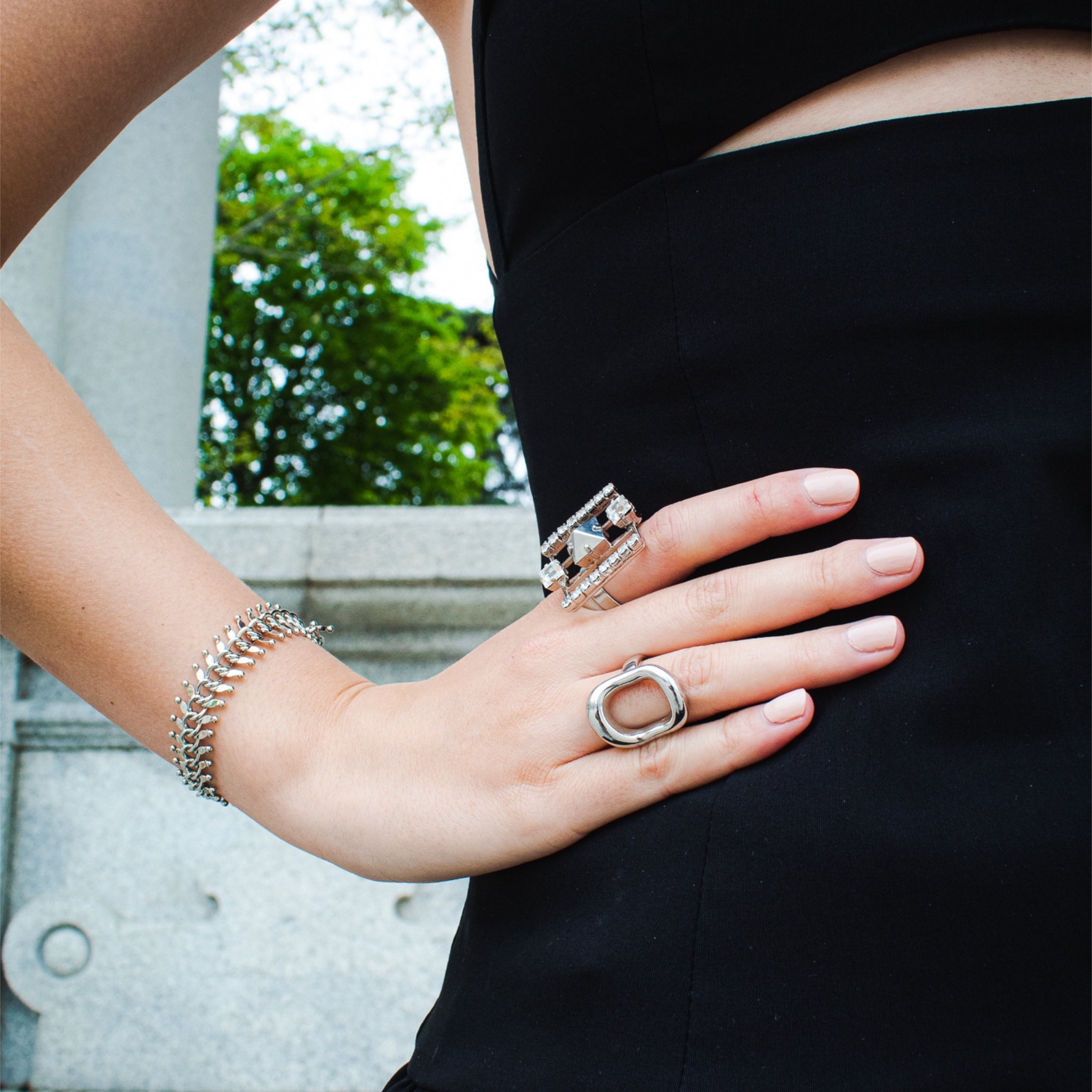 Pulsera Espinas Plata - Piedra de Toque