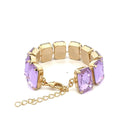 Pulsera Rectángulos Violeta - Piedra de Toque