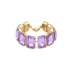 Pulsera Rectángulos Violeta - Piedra de Toque