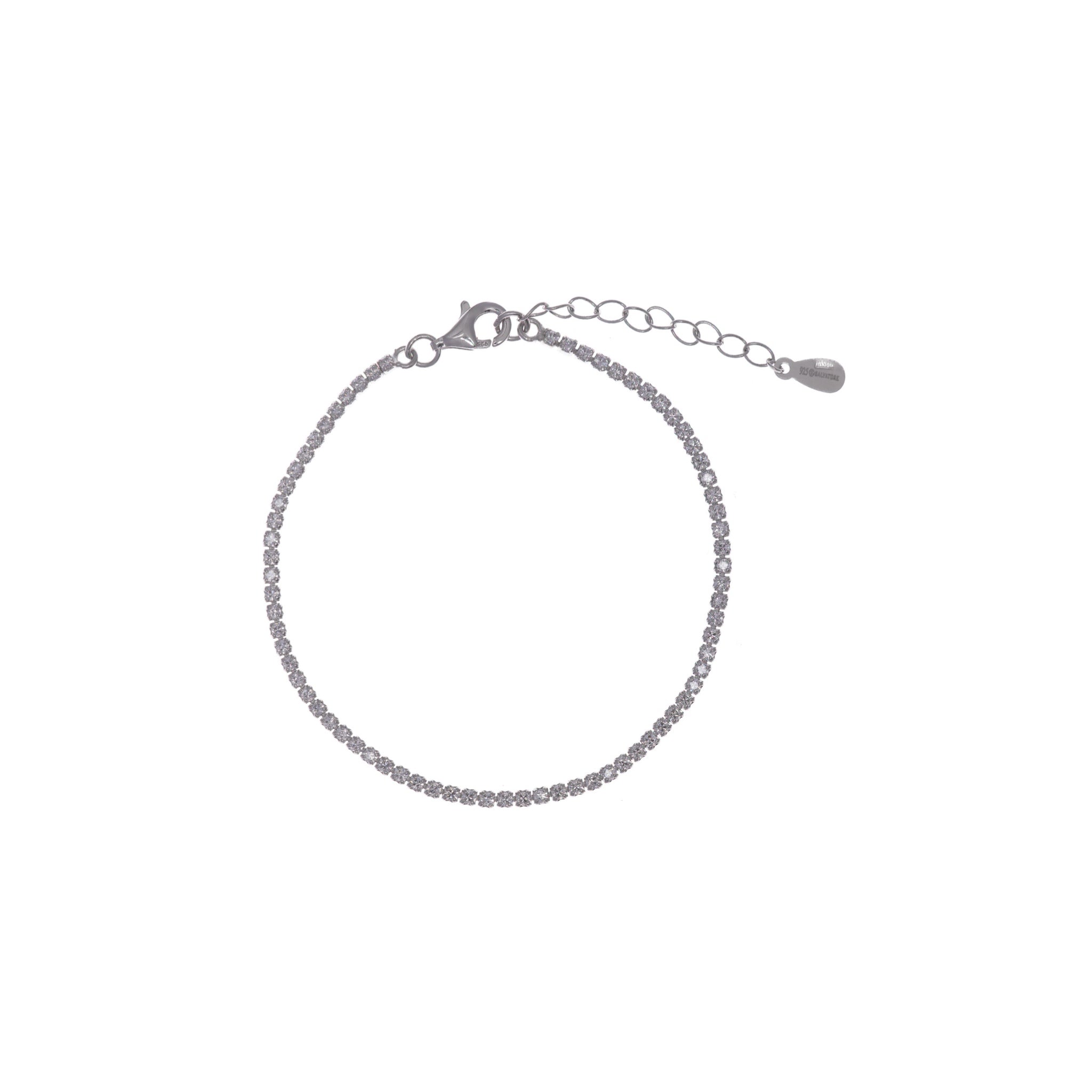 Pulsera Tenis Plata - Piedra de Toque