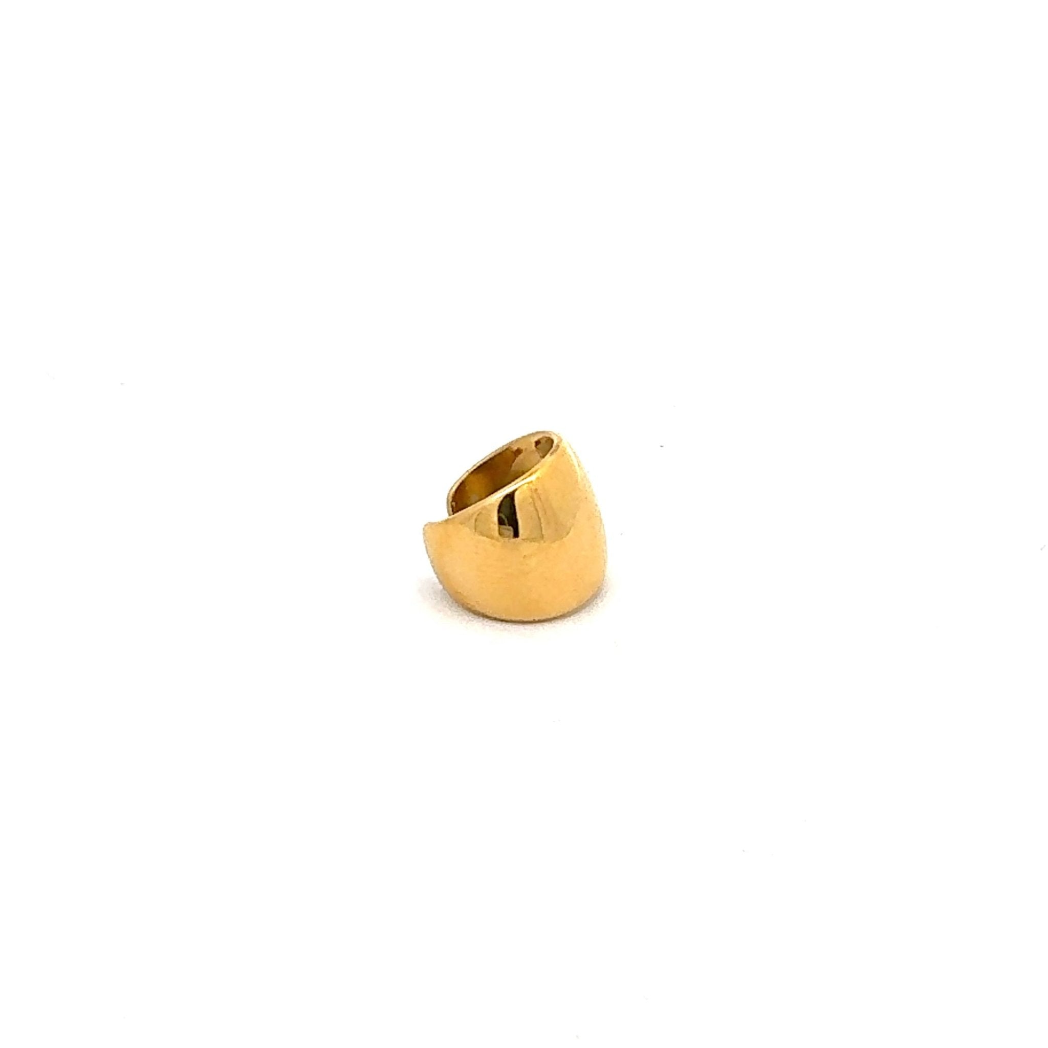 Ear Cuff Liso Oro - Piedra de Toque