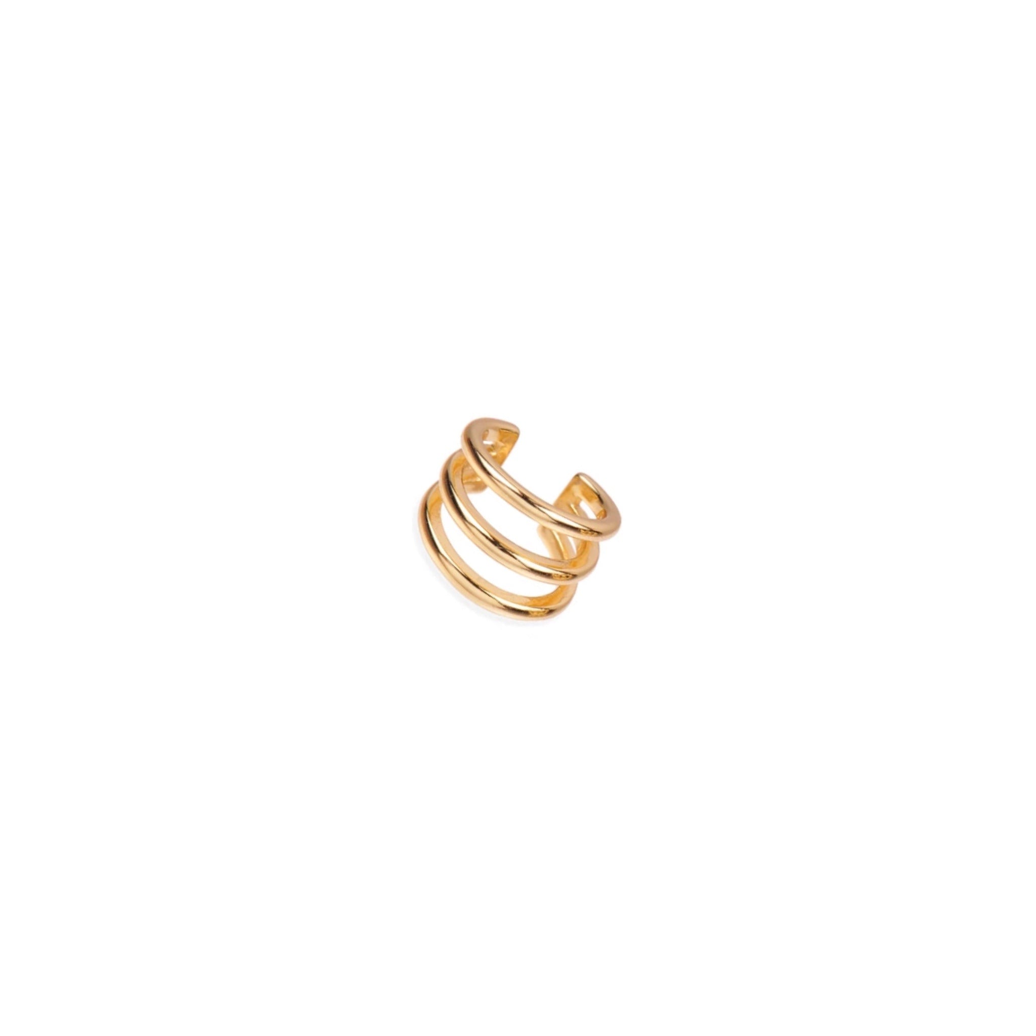 Ear Cuff Triple Oro - Piedra de Toque