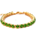 Pulsera Tenis Cristal Peridot - Piedra de Toque