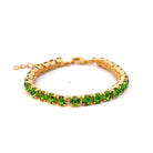 Pulsera Tenis Cristal Peridot - Piedra de Toque